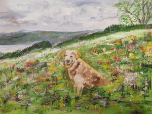 Deepy auf der Blumenwiese