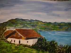 Blick auf Steinwand 1