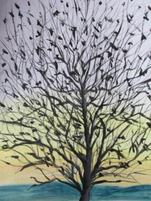 Baum am Abend