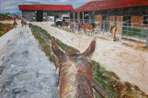 Bereit zum Ausritt-Simonhof-36x48