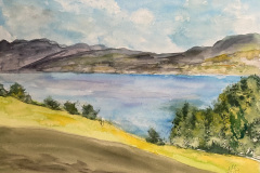 Blick auf den Attersee von Beate und Christian